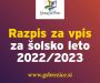 VABILO K VPISU V GLASBENO ŠOLO 2022/2023