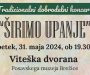 Tradicionalni dobrodelni koncert “ŠIRIMO UPANJE” – 31. maj 2024 – za naše otroke